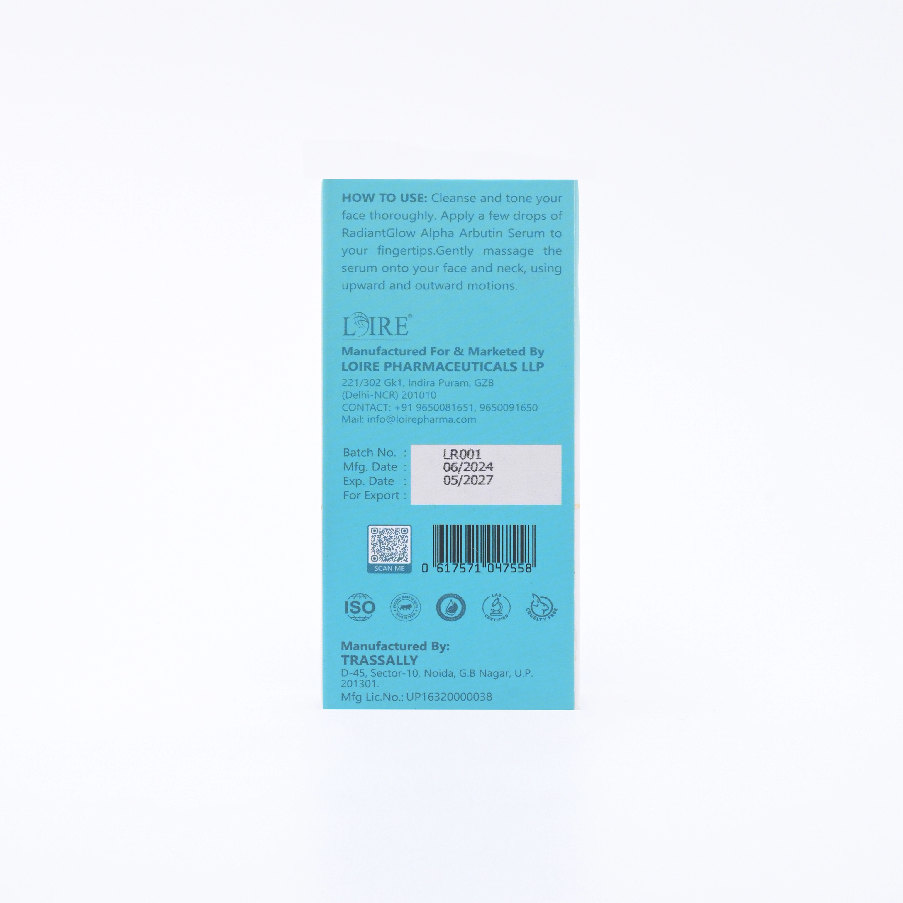 LOIRE Alpha Arbutin Face serum LOIRE Alpha Arbutin Face serum